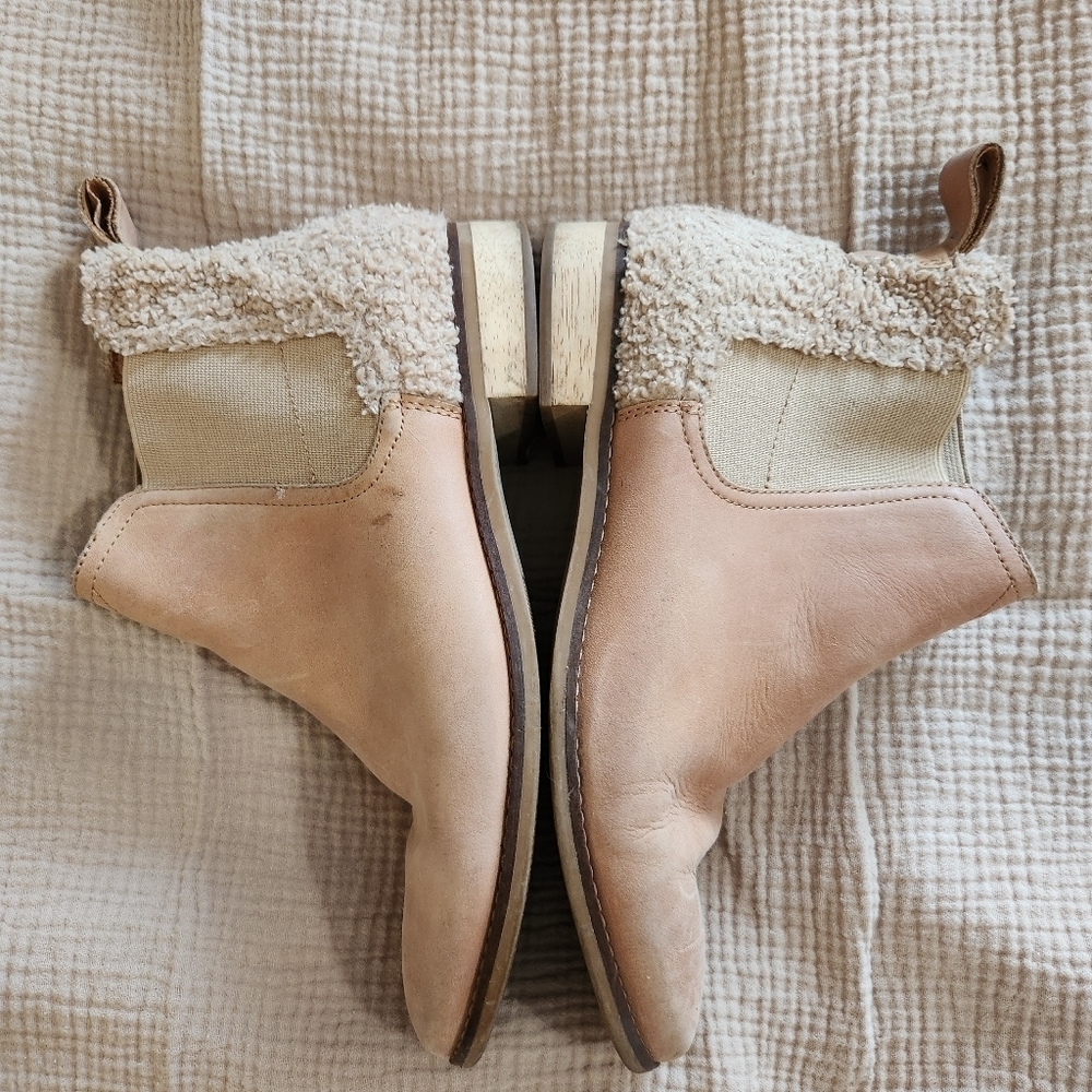 Toms Beige Ankle Booties Size 9 - Picture 5 of 11